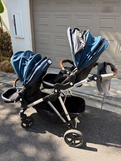 Mockingbird double stroller Nuna pipa adapter