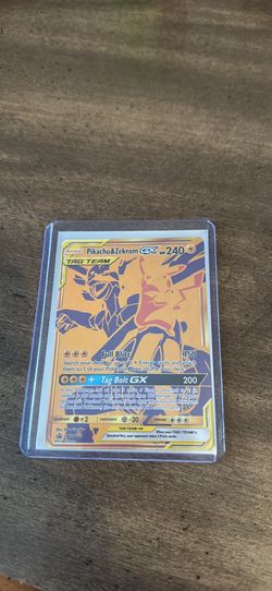 Pokemon Pikachu and Zekrom Tag Team GX ** READ DESCRIPTION**
