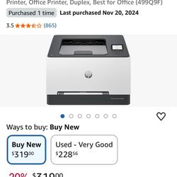 Hp Color Laser jet Printer  $199