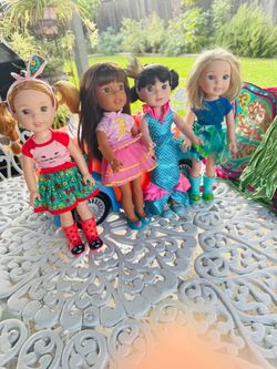 $100 Wellie wishers American  girls dolls
