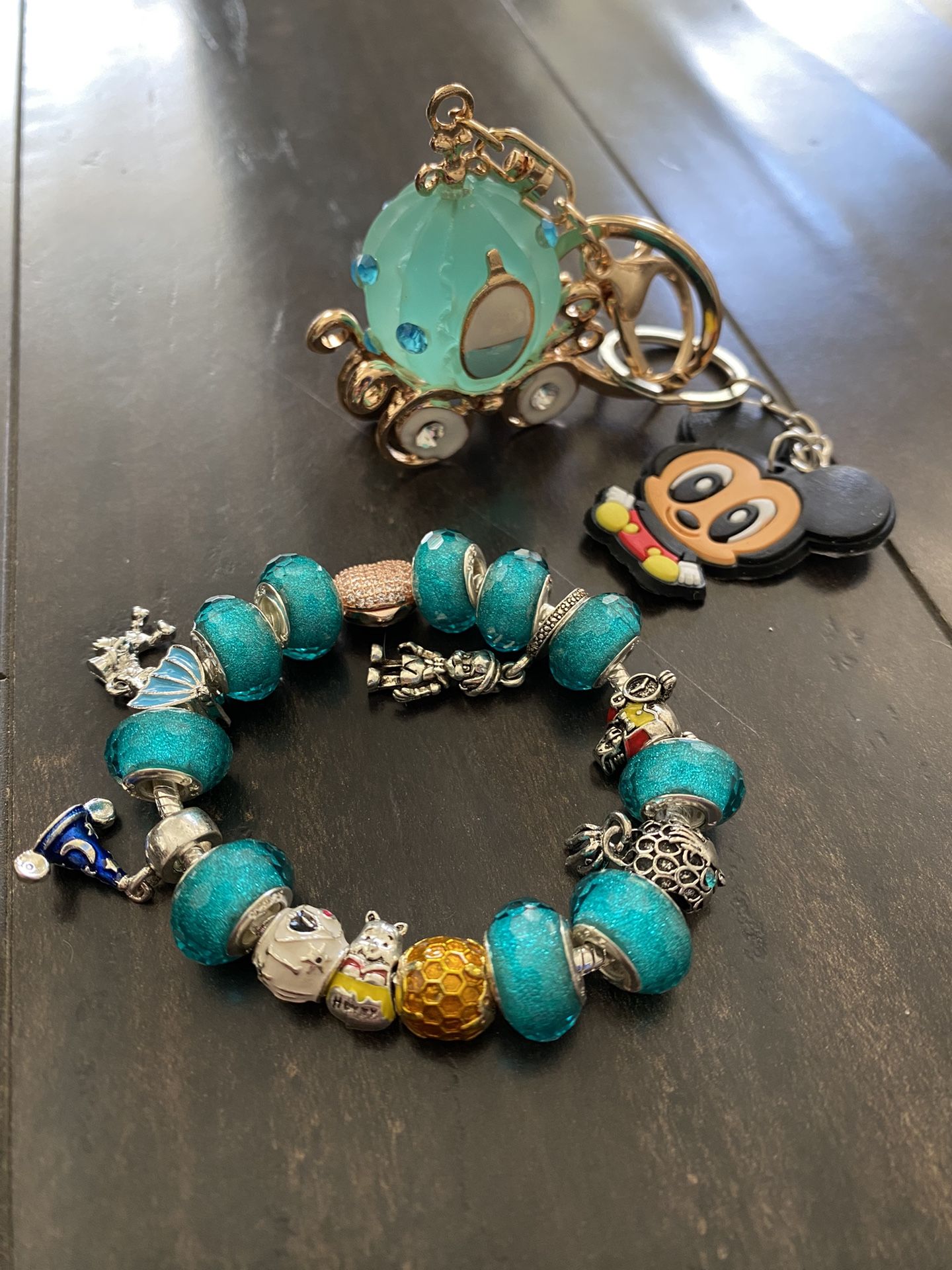Disneys Children’s Goodluck Bracelet With Charms