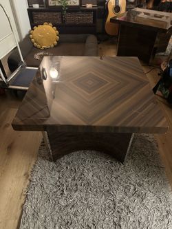 Two (2) corner tables for living room couches