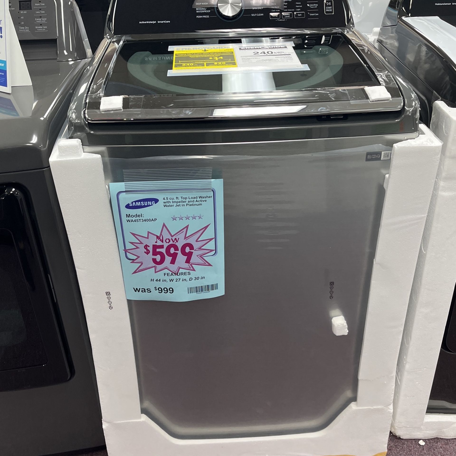 Top Load Washer Samsung Brand New Washer With 1 Year Warranty Appliances