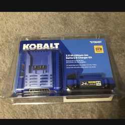 New Kobalt Battery And charger Kit $40