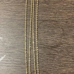 10 K Gold Rope Chains