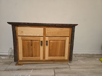 Hickory Log  47 1/2 X 24 Cabinet