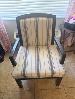 Upholstered Accent Chair with solid Wood Frame