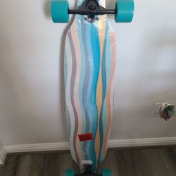 Gonex Brand New In Pkg 42" Longboard Skateboard Multicolor Graphics 2" Wheels