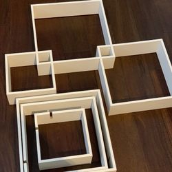 6 Intersecting Cubes Wall Shelves 