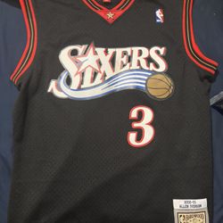 Allen iverson mitchell and ness 2000-2001 nba jersey