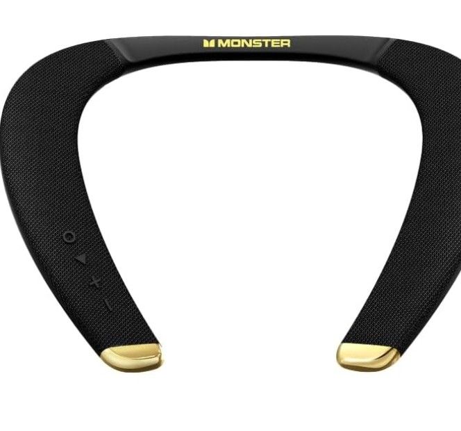 Monster Boomerang Petite Neckband Bluetooth Speakers, Neck Speaker with 15H Playtime, aptX High Fidelity 3D Stereo Sound, Low Latency, Built-in Mic, I