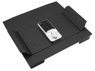 Center Console Gun Safe Vault - WASAI Vehicle Safe Vault Compatible with Ford F250 Super Duty 2023-2026, Anti-Theft High Security Armrest Lock Box wit