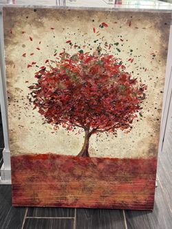 Beautiful Large Textured Painting 39.5T 28.5W 2”D