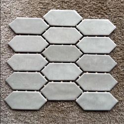 Tile Mosaic Gray Gloss. Size 12x12. Total 12 Sheets