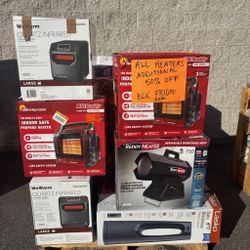 Space Heaters - 50% Off