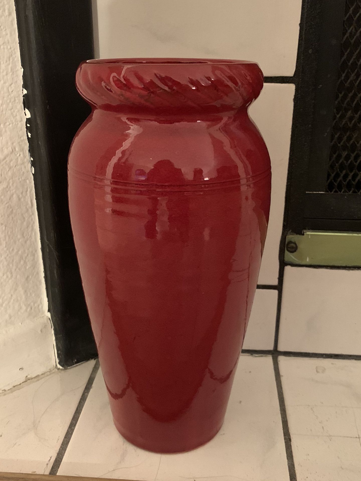 Decorative Red Vase