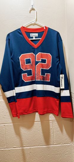 NWT size XS/ No Boundaries Hockey Jersey Style Shirt with Long Sleeves