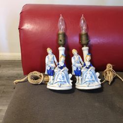 Porcelain Antique Historical Lamps 