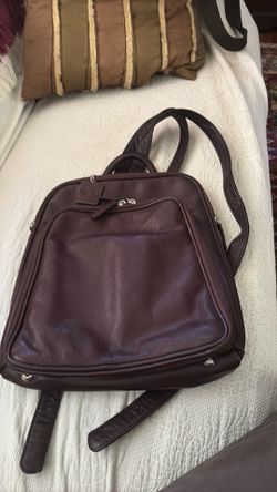 Osgood Marly backpack, burgundy leather