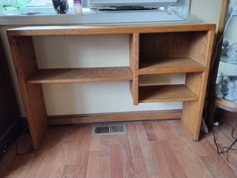 Twin headboard with bookcase