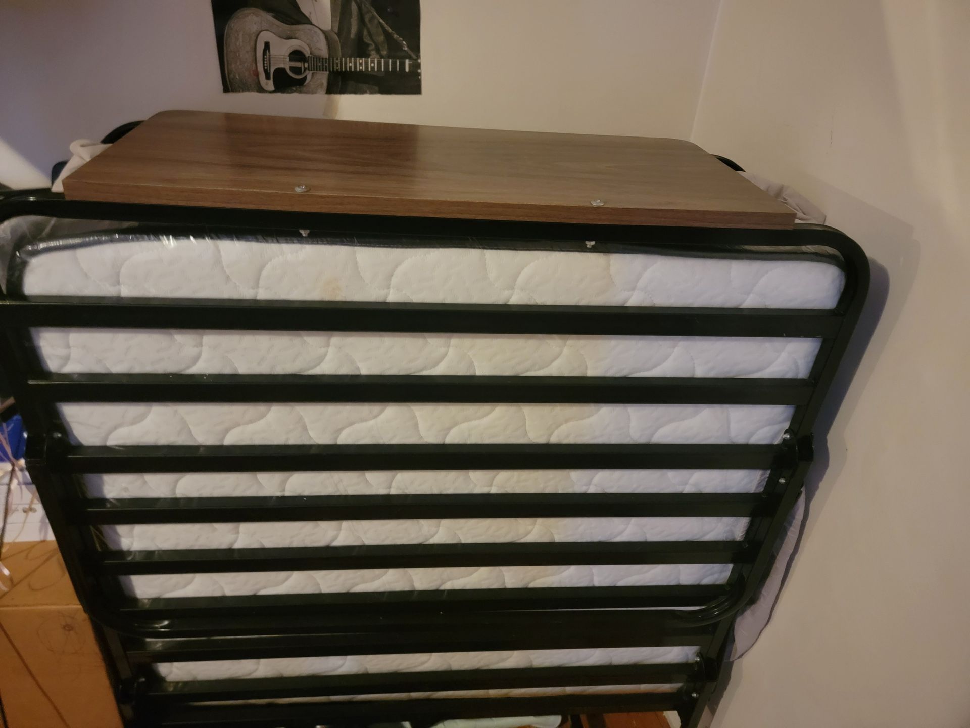 Foldable Twin Bed With Mattress