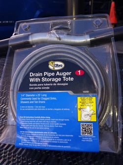 Brand New 25ft.drain pipe auger