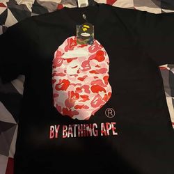 BAPE ABC Camo By Bathing Ape Tee 'Black/Pink'