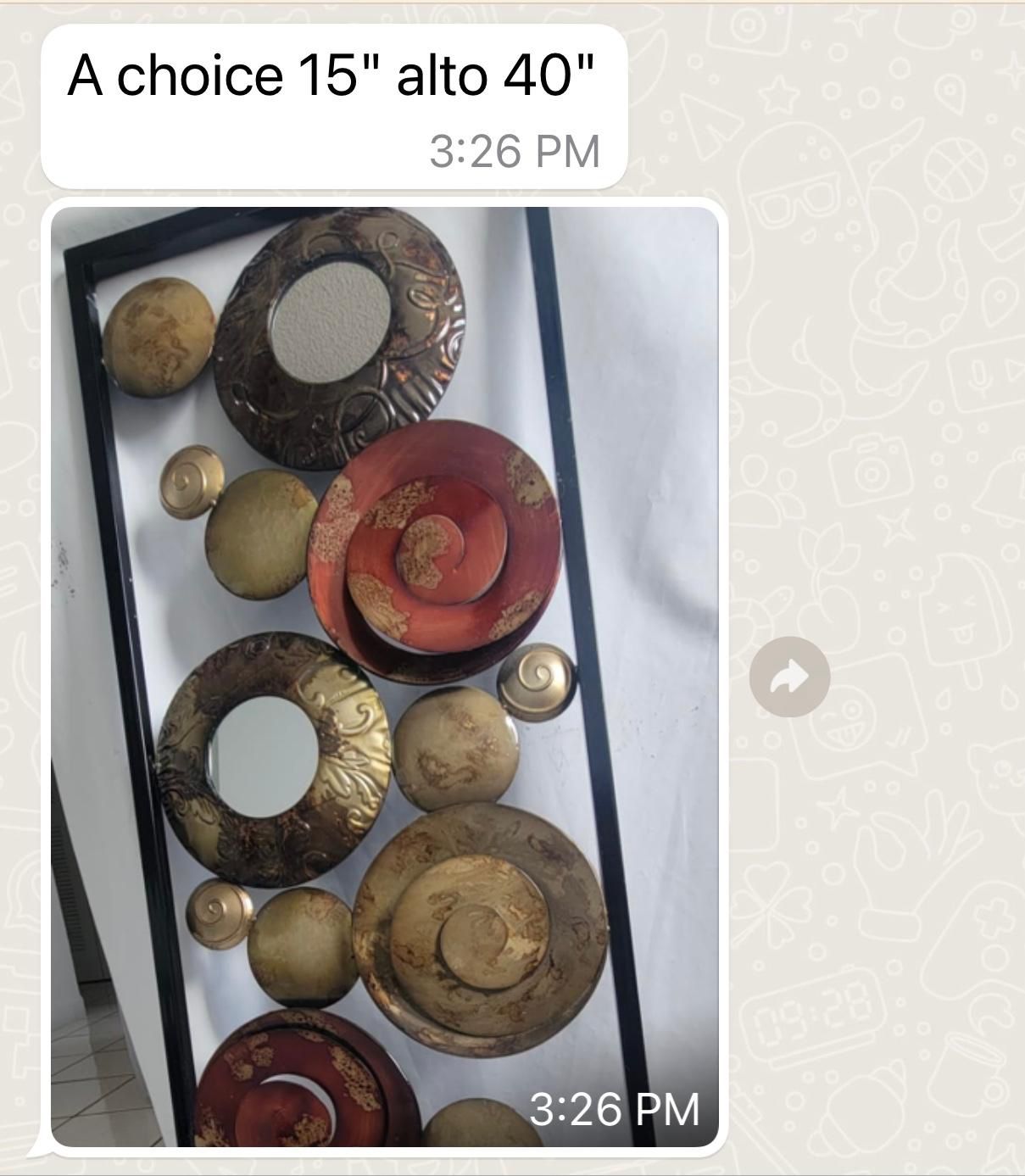 Adorno Dos Piezas De Metal