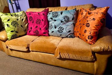 Multi-Color Floral Leaf Print 24x24 Decorative Modern Throw Pillow Couch Cushions (4)