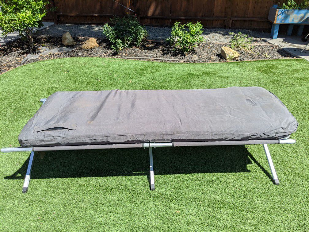 Camping airbed cot