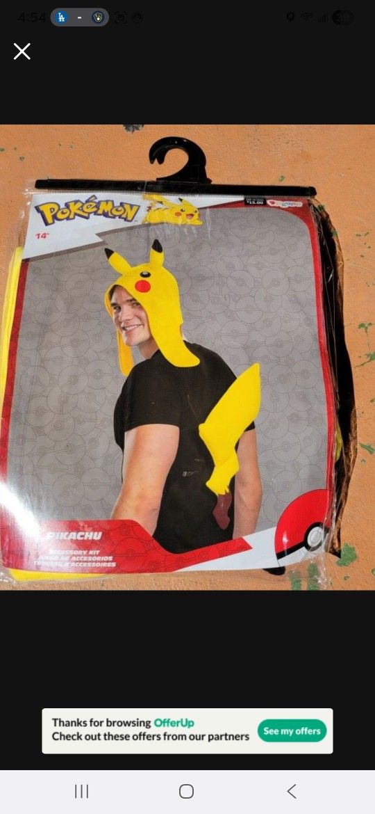 Pikachu Adult Costume Kit