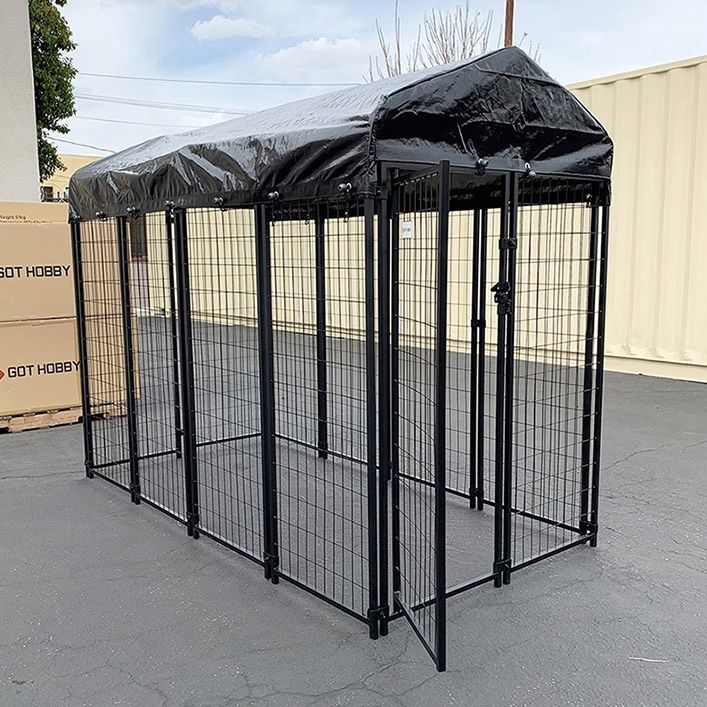 (Brand New) $260 Large Heavy Duty Kennel with Cover (8 x 4 x 6 FT) Dog Cage Crate Pet Playpen