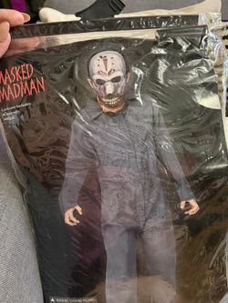 Costume Masked Madman Size 8-10