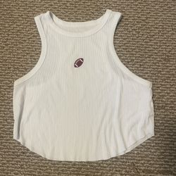 Football Racerback Cropped Tank
