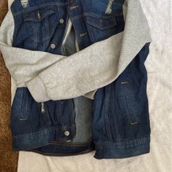 Jean Jacket Mens Zip/button