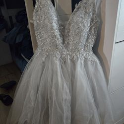 Light Gray dress w/glitter