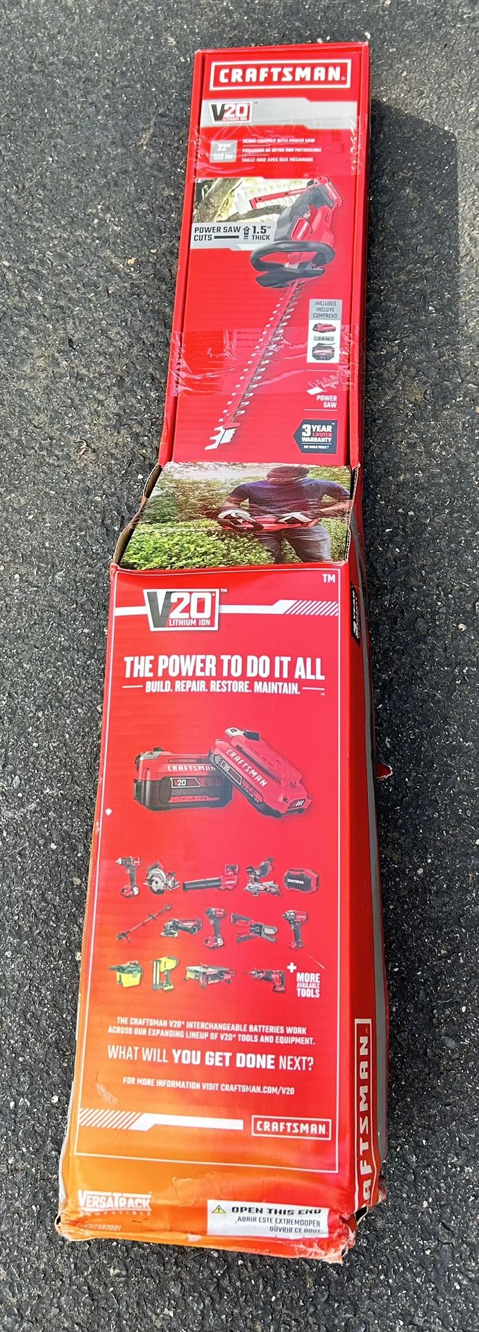 New Craftsman V20 Cordless Hedge Trimmer