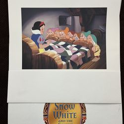 Disney Snow White And 7 Dwarfs Lithographs 