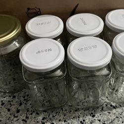 FREE Set of Empty Glass Jars with Lids