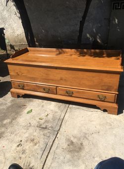 Vintage Cedar Maple Solid Chest 