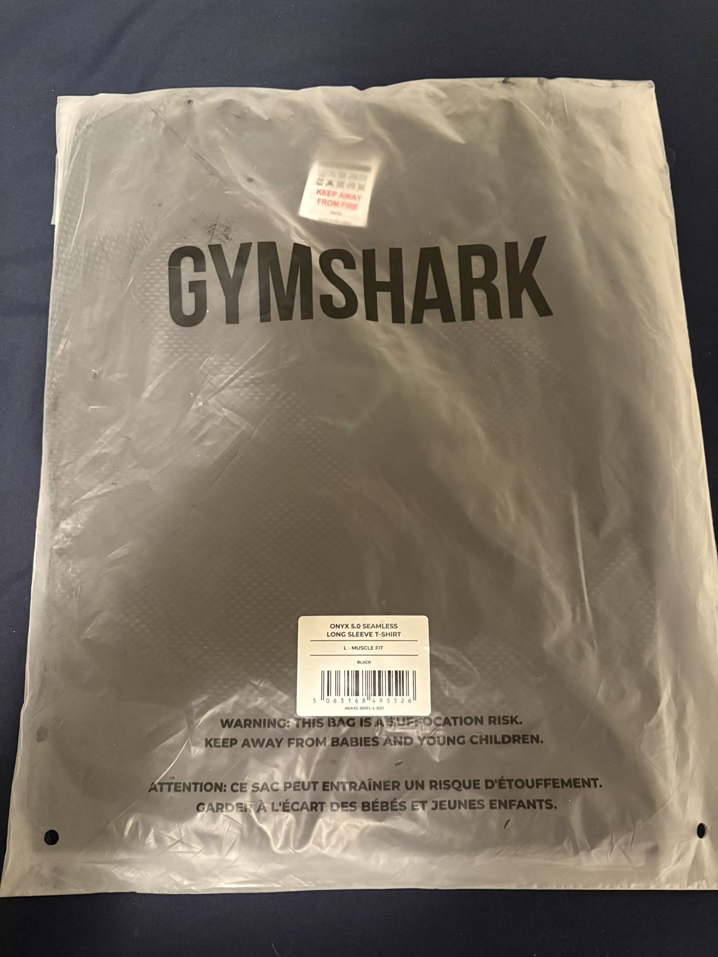 Gym shark onyx 5.0 black/green long sleeve large