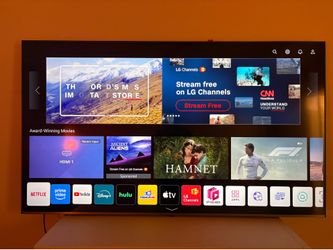 70 inch LG smart TV with wall mount