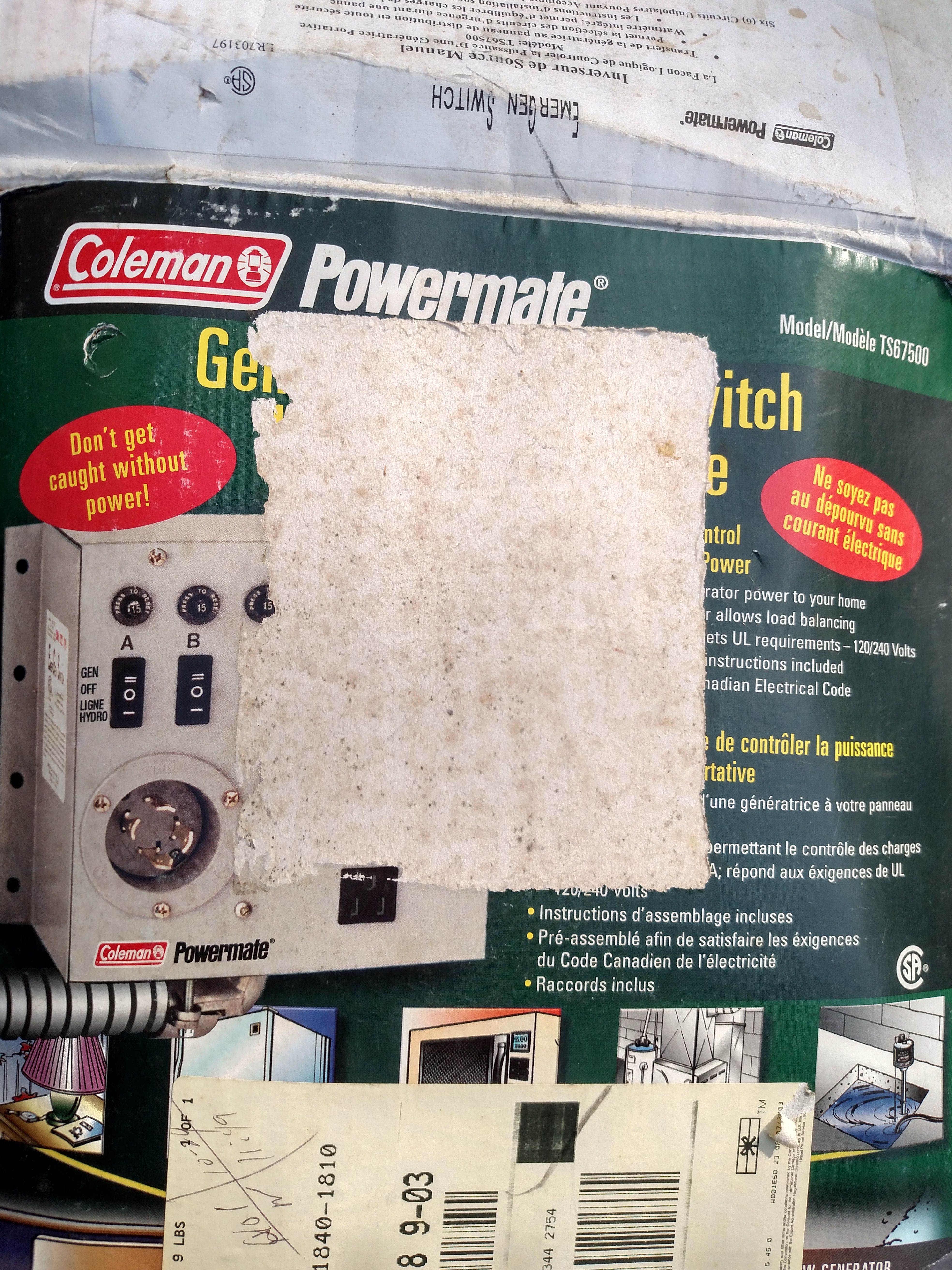 Coleman Powermate TS67500 for Sale in Haverhill, MA - OfferUp