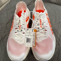 adidas Terrex Agravic Speed White Impact Orange Men's Lightweight Sneaker