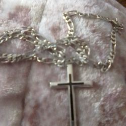 925 Sterling Cross With Chain