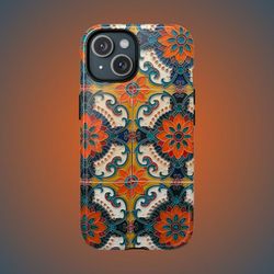 Boho Floral Tile Magnetic Phone Case