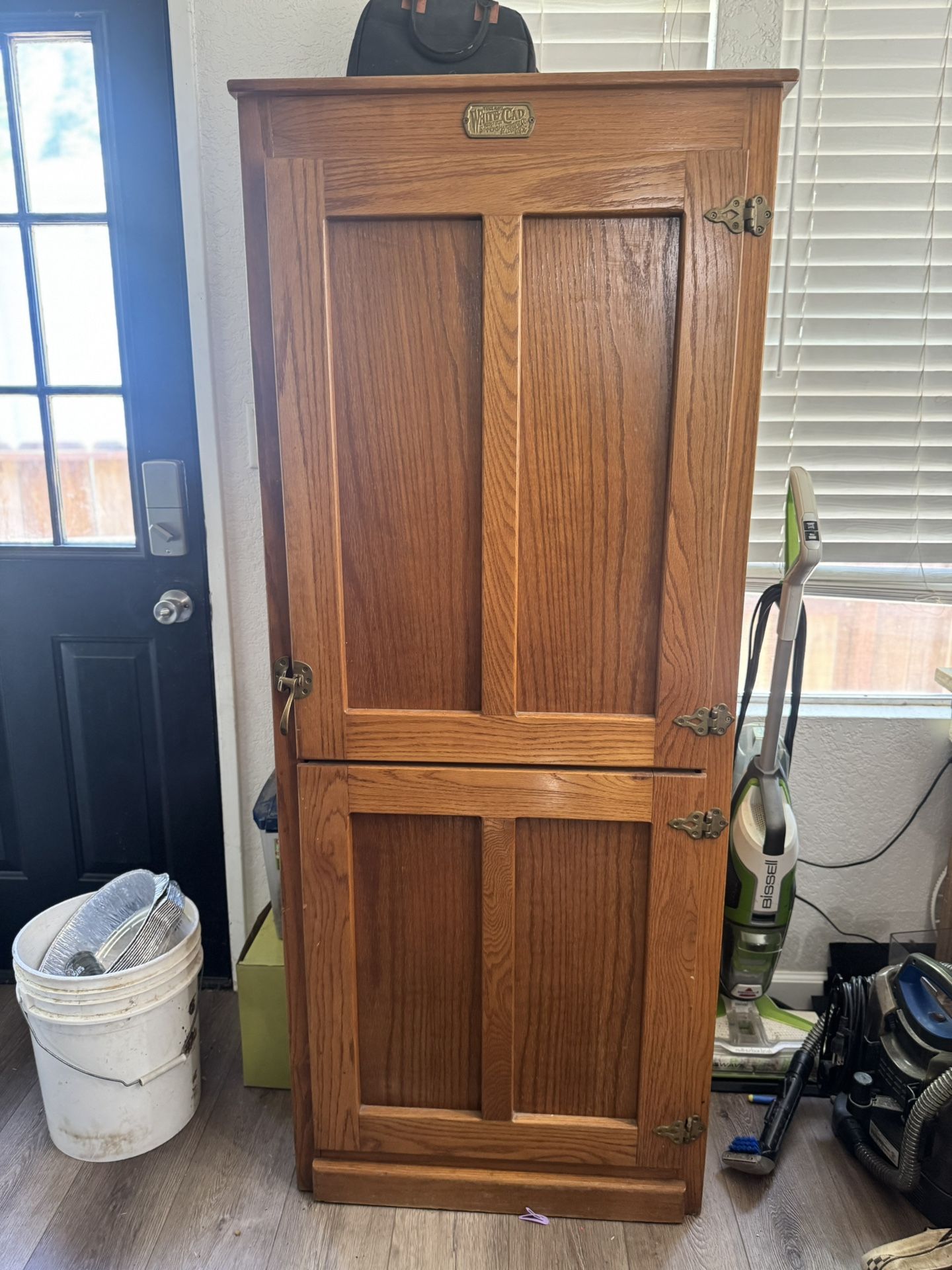 White Clad Computer Cabinet