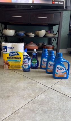 Purex Detergent, Charmin, Lysol, Palmolive
