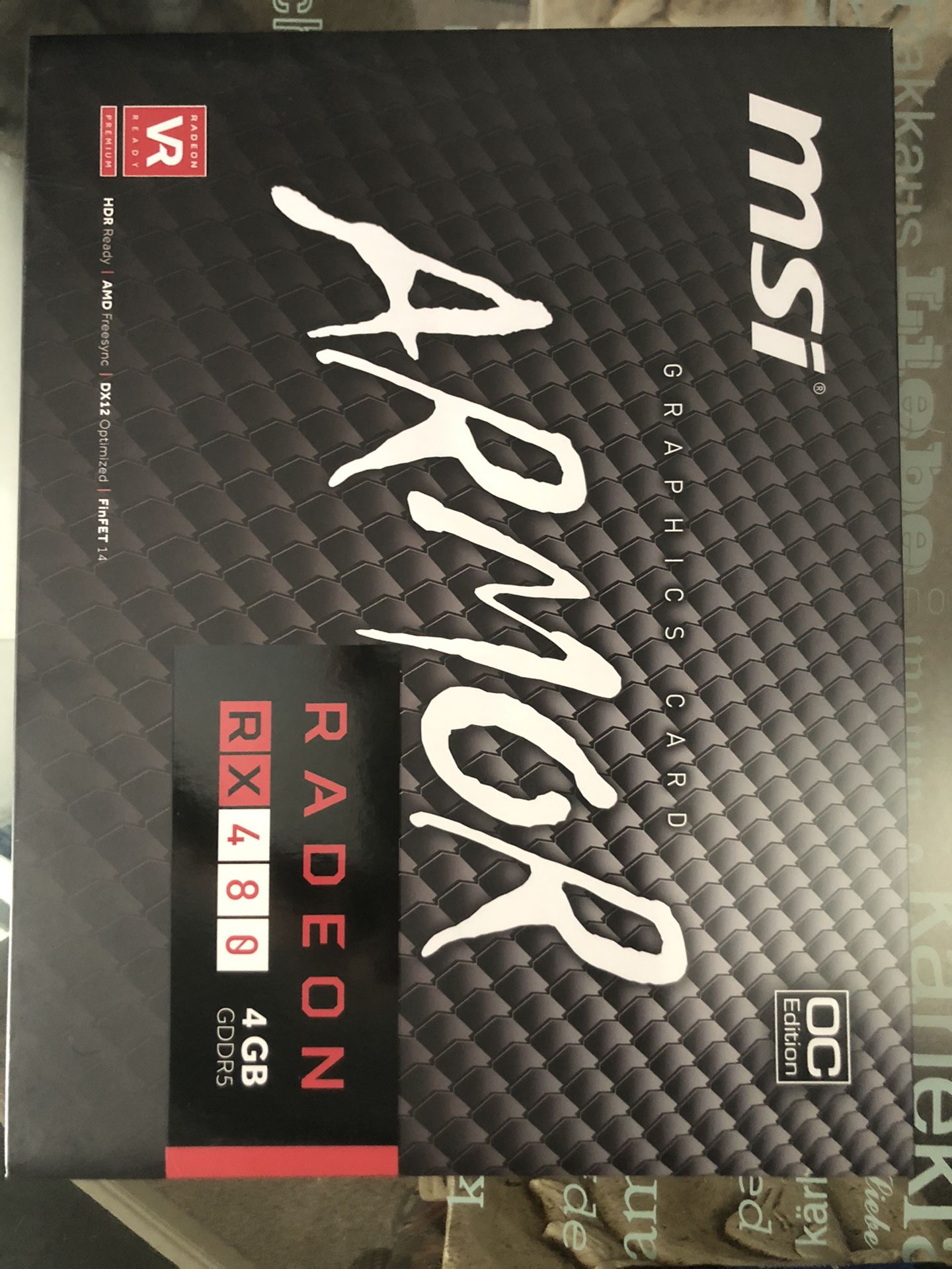 ARMOR RADEON RX 480 4GB GDDR5