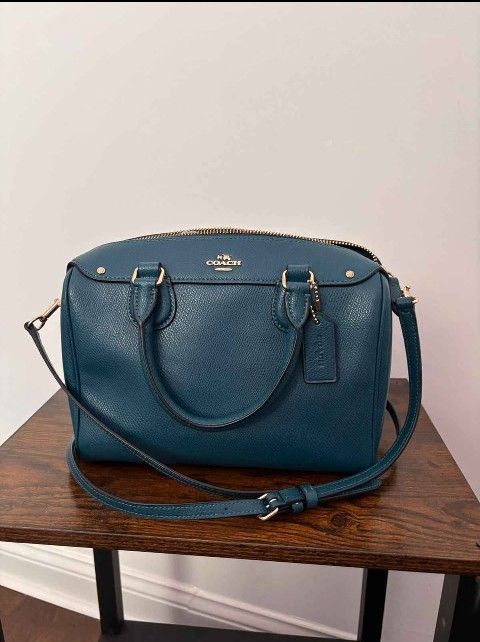 Coach Bennett Teal Satchel/ Crossbody